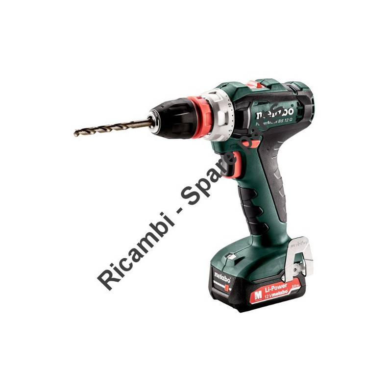 Ricambi Metabo per Trapano Avvitatore a Batteria PowerMaxx BS 12 Q