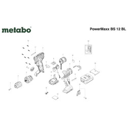 Ricambi Metabo per Trapano Avvitatore a Batteria PowerMaxx BS 12 BL