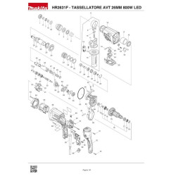 Ricambi Makita per Martello Tassellatore Elettrico HR2631F