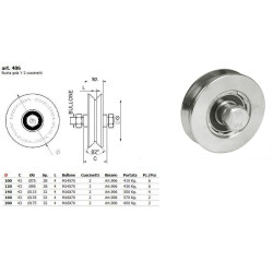 Wheel for Sliding Gates 406/120