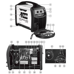 Ricambi Telwin per Saldatrice Inverter MAXIMA 160 Synergic