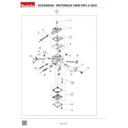 Ricambi Makita per Motosega a Scoppio DCS330S/30