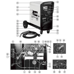 Telwin Spare Parts for Welding Inverter MAXIMA 230 Synergic