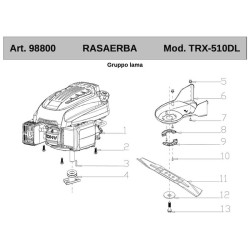 Ricambi Ama per Rasaerba a Scoppio a Trazione TRX-510DL