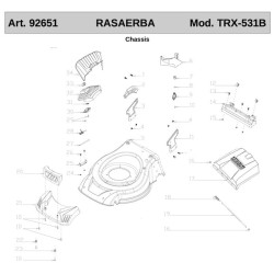 Ricambi Ama per Rasaerba a Scoppio a Trazione TRX-531B