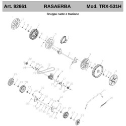Ricambi Ama per Rasaerba a Scoppio a Trazione TRX-531H
