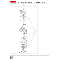 Makita Spare Parts for Petrol Chainsaw DCS34/35