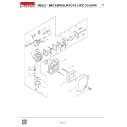 Dolmar Spare Parts for Petrol Brusch Cutter MS22C