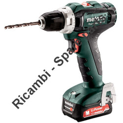 Metabo Spare Parts for Cordless Drill PowerMaxx BS 12