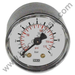 Monometro per Compressore attacco Posteriore 1/4"