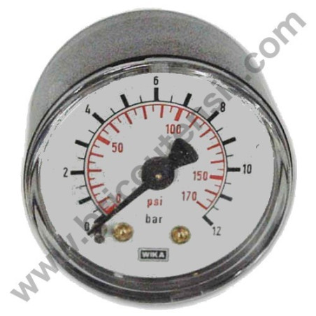 Monometro per Compressore attacco Posteriore 1/4"