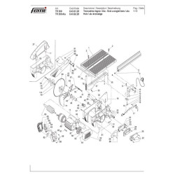 Ricambi Femi per Troncatrice TR300-TR300 Alu-8436120-8436220