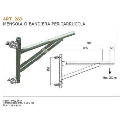 Outriggers pole for Pulley - Certificate
