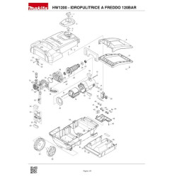Makita Spare Parts for Cold Pressure Washer 120 Bar HW1200