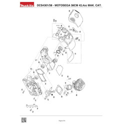 Makita Spare Parts for Petrol Chainsaw DCS4301/38