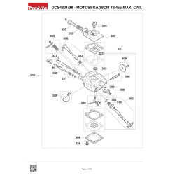 Ricambi Makita per Motosega a Scoppio DCS4301/45