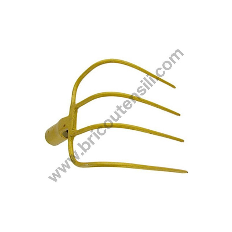 Fork 4 Curved Prongs for Hay Without Handle