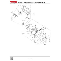 Dolmar Spare Parts for Engine Chainsaw 115I/38
