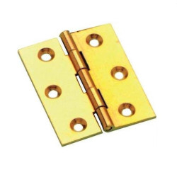 Hinge Plain Brass 50x40