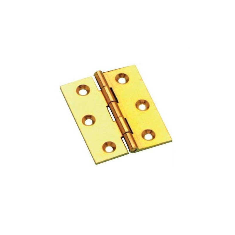 Hinge Plain Brass 70x55