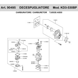 Kawasaki Spare Parts for Bruschcutter KD3-530BP