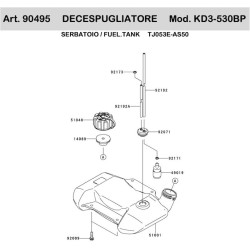 Ricambi Ama per Decespugliatore AG 260 TR–AG2 265