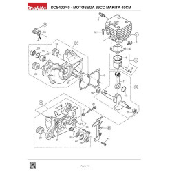 Makita Spare Parts for Chainsaw DCS400/40