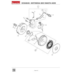Makita Spare Parts for Chainsaw DCS400/40