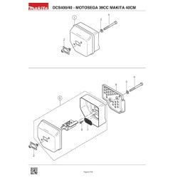 Makita Spare Parts for Chainsaw DCS400/40