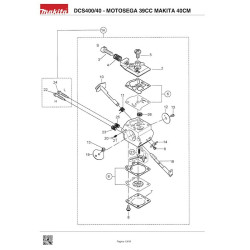 Makita Spare Parts for Chainsaw DCS400/40