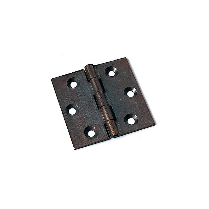 Hinge Brass Bronzed Plain 40x35