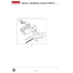 Ricambi Makita per Decespugliatore EBH341L 33,5cc 4T