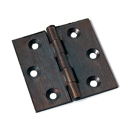 Hinge Brass Bronzed Plain 70x55