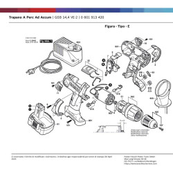 Ricambi Bosch per Trapani Avvitatori a Batteria GSR 10,8 V-LI-2