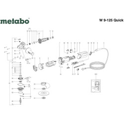 Metabo Spare Parts for Angle Grinder W W 9-125 Quick