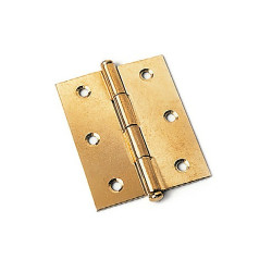 Hinge Iron Brassed 40x35
