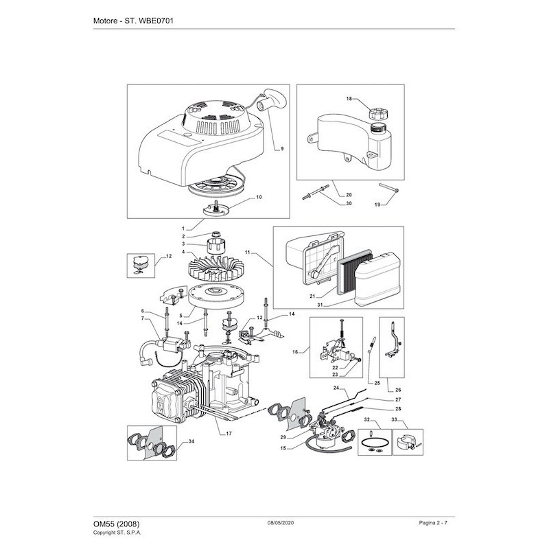 Ricambi Motore ST. S.P.A. OM55 (2008) 118550317/0_070098OM55