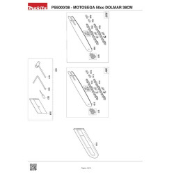 Dolmar Spare Parts for Chainsaw PS5000/38