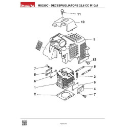 Ricambi Dolmar per Motosega TCS-2801S