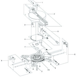 Metabo Spare Parts for Mitre Saw KGS 305 - 0103050000 11