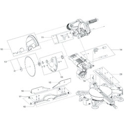 Ricambi Metabo per Troncatrice Slider KGS 305 - 0103050000 11