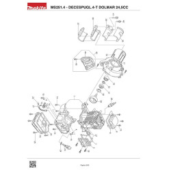 Dolmar Spare Parts for Brushcutter 4-T MS251.4