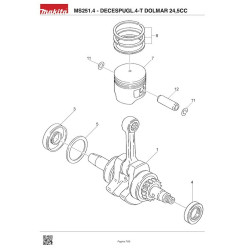 Ricambi Dolmar per Decespugliatore 4-T MS251.4