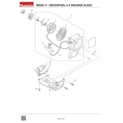 Dolmar Spare Parts for Brushcutter 4-T MS251.4