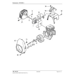 Tanaka Spare Parts for Engine Brush Cutter TBC 340 PF