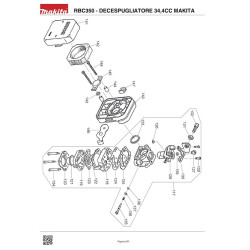Makita Spare Parts for Bruschcutter 34,4CC RBC350