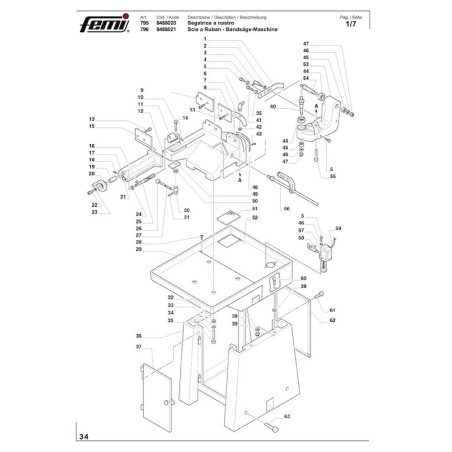 Troncatrice per Metallo Femi 780 XL