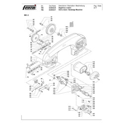Femi Spare Parts for Band Saw 795 - 796 8488020 - 8488021