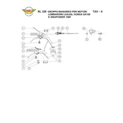 Meccanica Benassi Spare Parts for Hoe-Tiller RL 328 Special