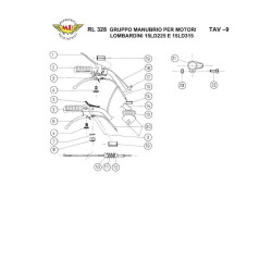 Meccanica Benassi Spare Parts for Hoe-Tiller RL 328 Special
